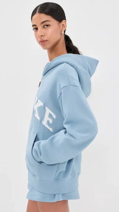 PARKE Zip-up Varsity Hoodie Sky | Thumbnail 4 PARKE Zip-up Varsity Hoodie Sky | Thumbnail 4