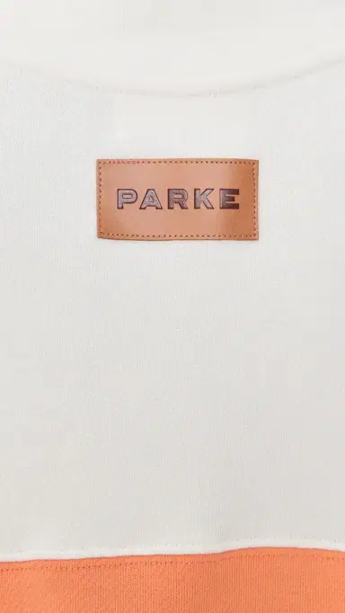 PARKE Vintage Stripe Sweatshirt Creamsicle/Rose | Thumbnail 6 PARKE Vintage Stripe Sweatshirt Creamsicle/Rose | Thumbnail 6