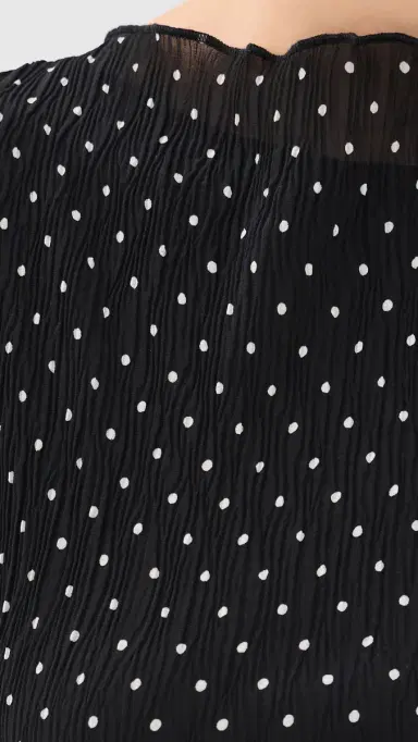 LIONESS ariner Mini Dress Noir Polka | Thumbnail 6 LIONESS ariner Mini Dress Noir Polka | Thumbnail 6