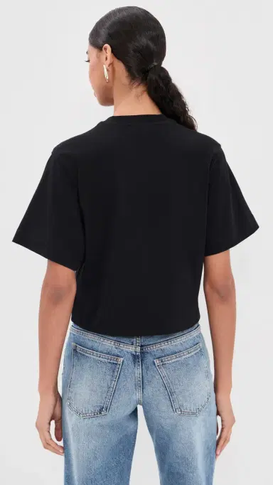 Off-White Big Logo Bookish Crop Tee Black/White | Thumbnail 3 Off-White Big Logo Bookish Crop Tee Black/White | Thumbnail 3