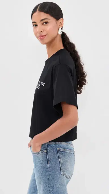 Off-White Big Logo Bookish Crop Tee Black/White | Thumbnail 4 Off-White Big Logo Bookish Crop Tee Black/White | Thumbnail 4