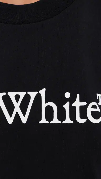 Off-White Big Logo Bookish Crop Tee Black/White | Thumbnail 6 Off-White Big Logo Bookish Crop Tee Black/White | Thumbnail 6