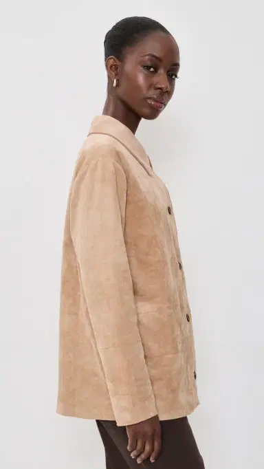 Show Me Your Mumu Vancouver Jacket Beige Faux Suede | Thumbnail 4 Show Me Your Mumu Vancouver Jacket Beige Faux Suede | Thumbnail 4