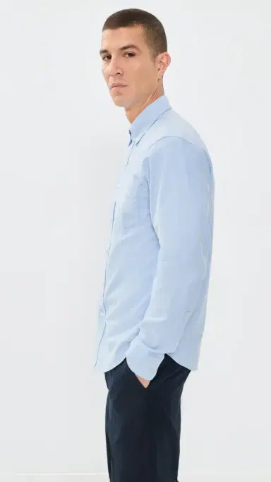 REIGNING CHAMP Cotton Oxford Windsor Standard Shirt | Thumbnail 4 REIGNING CHAMP Cotton Oxford Windsor Standard Shirt | Thumbnail 4