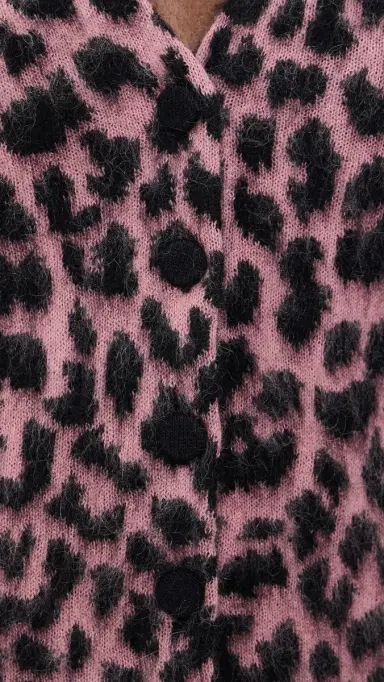 MOTHER The Baby Peek-A-Boo Cardigan Black/Pink | Thumbnail 6 MOTHER The Baby Peek-A-Boo Cardigan Black/Pink | Thumbnail 6