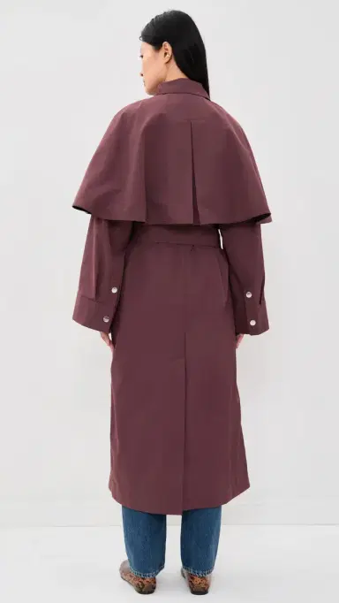 Rodebjer Malin ong Coat Rusty Brown | Thumbnail 3 Rodebjer Malin ong Coat Rusty Brown | Thumbnail 3