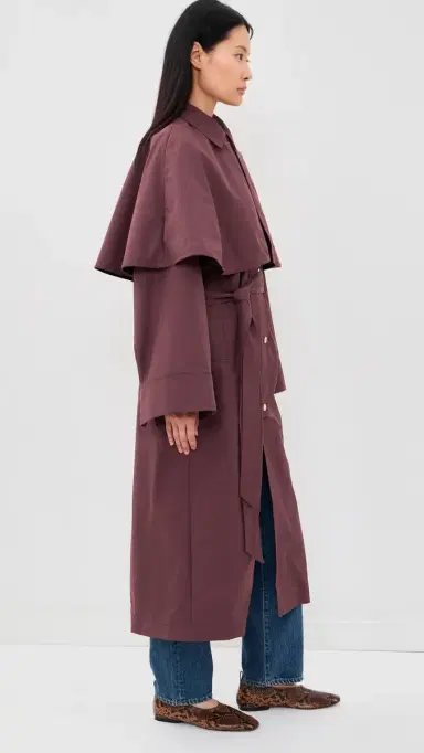 Rodebjer Malin ong Coat Rusty Brown | Thumbnail 4 Rodebjer Malin ong Coat Rusty Brown | Thumbnail 4