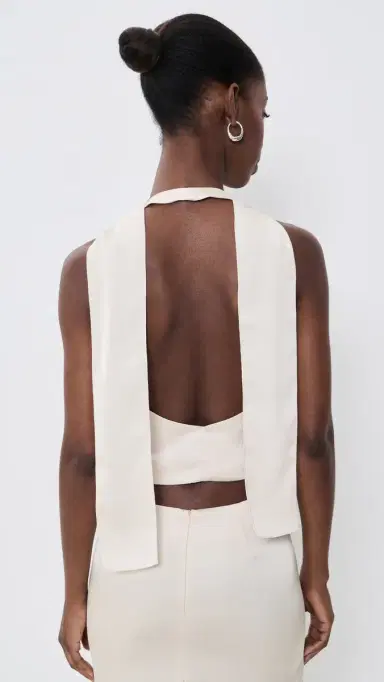 Lioness Front Row Halter Top Cream | Thumbnail 3 Lioness Front Row Halter Top Cream | Thumbnail 3