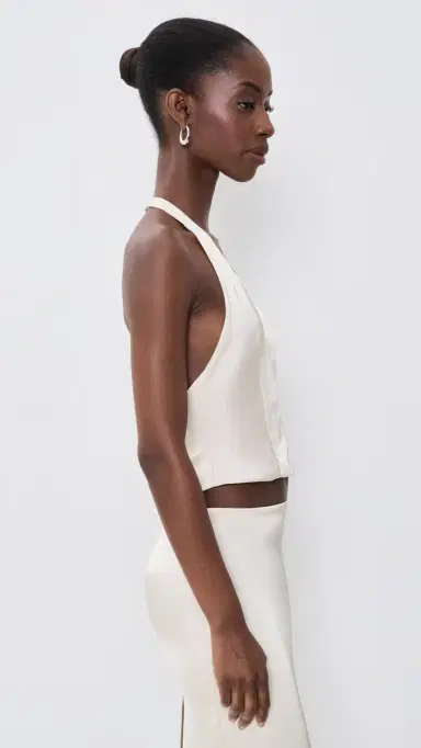 Lioness Front Row Halter Top Cream | Thumbnail 4 Lioness Front Row Halter Top Cream | Thumbnail 4