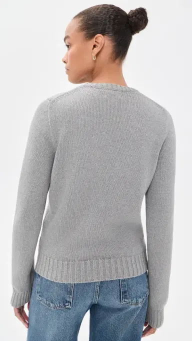 Polo Ralph Lauren Roving UA Flag Sweater Drift Grey Melange | Thumbnail 3 Polo Ralph Lauren Roving UA Flag Sweater Drift Grey Melange | Thumbnail 3