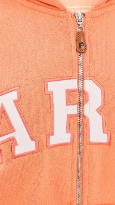 PARKE Zip-up Varsity Hoodie Creamsicle | Thumbnail 6 PARKE Zip-up Varsity Hoodie Creamsicle | Thumbnail 6