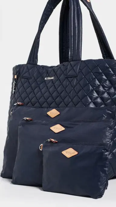 MZ Wallace Large Metro Deluxe Tote Navy One Size | Thumbnail 5 MZ Wallace Large Metro Deluxe Tote Navy One Size | Thumbnail 5