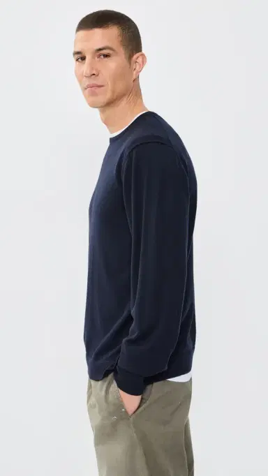 OFFICINE GÉNÉRALE Nina Merino Wool weater Navy | Thumbnail 4 OFFICINE GÉNÉRALE Nina Merino Wool weater Navy | Thumbnail 4