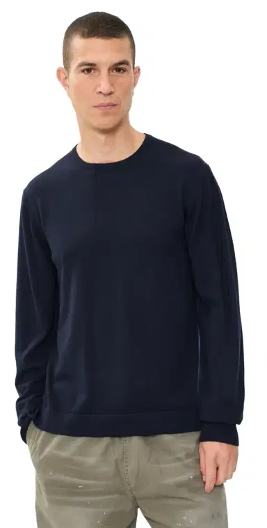 OFFICINE GÉNÉRALE Nina Merino Wool weater Navy | Thumbnail 1 OFFICINE GÉNÉRALE Nina Merino Wool weater Navy | Thumbnail 1