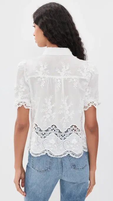 Generation Love Mina 3D Voile hirt White | Thumbnail 3 Generation Love Mina 3D Voile hirt White | Thumbnail 3