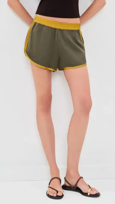 STAUD Aero Satin Shorts Pine Shadow | Thumbnail 2 STAUD Aero Satin Shorts Pine Shadow | Thumbnail 2