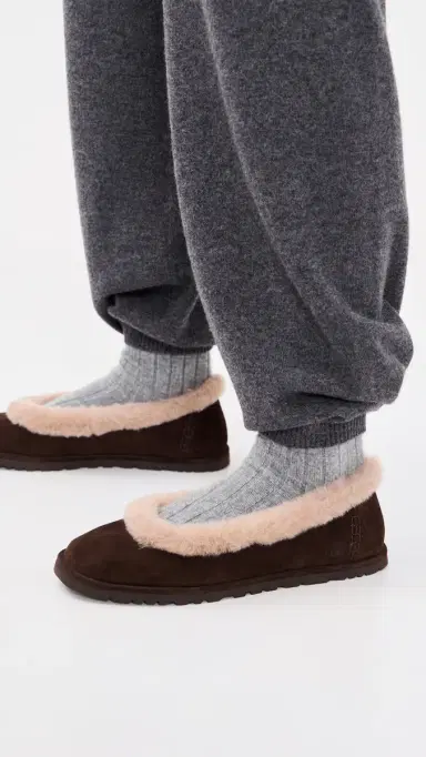 UGG Zora Ballet Flats Dusted Cocoa | Thumbnail 3 UGG Zora Ballet Flats Dusted Cocoa | Thumbnail 3