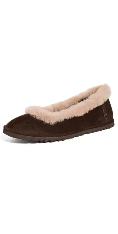 UGG Zora Ballet Flats Dusted Cocoa | Thumbnail 1 UGG Zora Ballet Flats Dusted Cocoa | Thumbnail 1