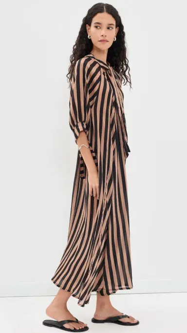 Natalie Martin Collection Monét Dress Thick tripe Black & Tan | Thumbnail 4 Natalie Martin Collection Monét Dress Thick tripe Black & Tan | Thumbnail 4