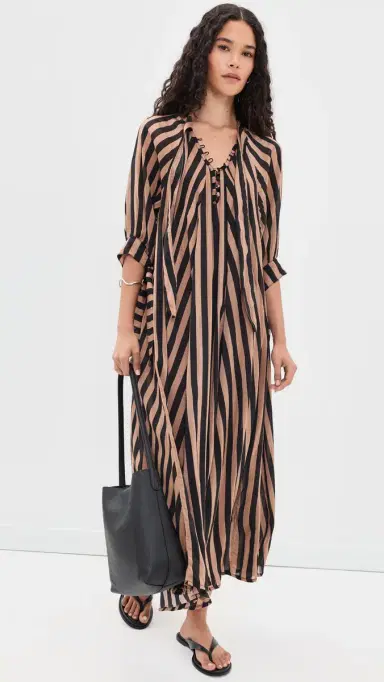Natalie Martin Collection Monét Dress Thick tripe Black & Tan | Thumbnail 5 Natalie Martin Collection Monét Dress Thick tripe Black & Tan | Thumbnail 5
