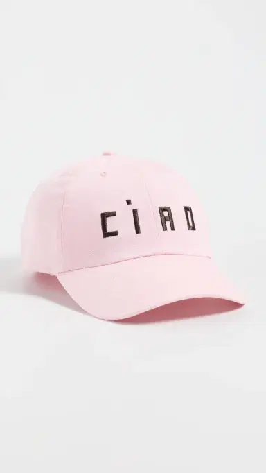 Clare V. Clare V. Ciao Baseball Cap Light Pink/Chocolate One Size | Thumbnail 2 Clare V. Clare V. Ciao Baseball Cap Light Pink/Chocolate One Size | Thumbnail 2