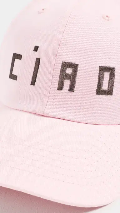 Clare V. Clare V. Ciao Baseball Cap Light Pink/Chocolate One Size | Thumbnail 5 Clare V. Clare V. Ciao Baseball Cap Light Pink/Chocolate One Size | Thumbnail 5