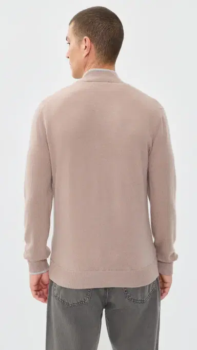 Greyson ebonack Quarter Zip weater Cobblestone | Thumbnail 3 Greyson ebonack Quarter Zip weater Cobblestone | Thumbnail 3