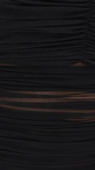 ALICE + OLIVIA Renee heer oft Ruched Tank Thong Bodysuit Black | Thumbnail 6 ALICE + OLIVIA Renee heer oft Ruched Tank Thong Bodysuit Black | Thumbnail 6