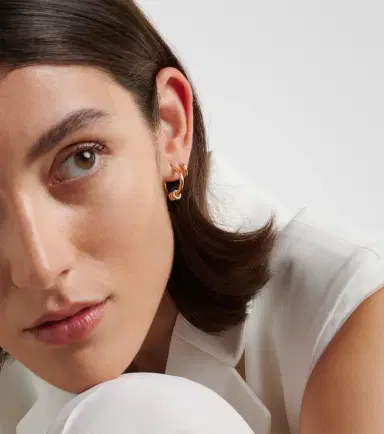 Spinelli Kilcollin Ara 18kt gold earrings with white diamonds | Thumbnail 4 Spinelli Kilcollin Ara 18kt gold earrings with white diamonds | Thumbnail 4