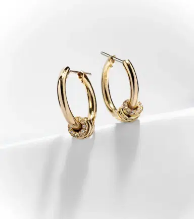 Spinelli Kilcollin Ara 18kt gold earrings with white diamonds | Thumbnail 5 Spinelli Kilcollin Ara 18kt gold earrings with white diamonds | Thumbnail 5