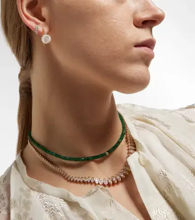 Sydney Evan Starburst 14kt gold earrings with diamonds and pearls | Thumbnail 2 Sydney Evan Starburst 14kt gold earrings with diamonds and pearls | Thumbnail 2