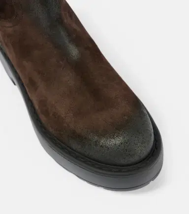 Miu Miu Logo suede ankle boots | Thumbnail 3 Miu Miu Logo suede ankle boots | Thumbnail 3