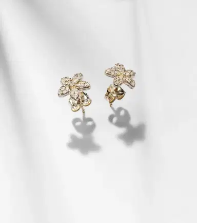 Sydney Evan 14kt gold earrings with diamonds | Thumbnail 3 Sydney Evan 14kt gold earrings with diamonds | Thumbnail 3
