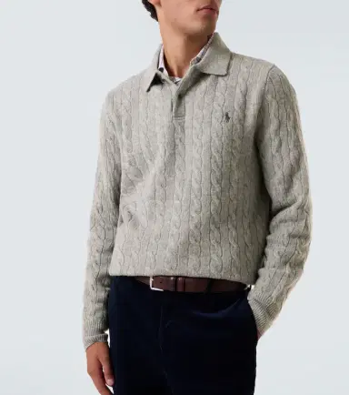 Polo Ralph Lauren Cable-knit wool and cashmere polo sweater | Thumbnail 6 Polo Ralph Lauren Cable-knit wool and cashmere polo sweater | Thumbnail 6