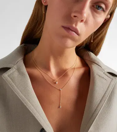 STONE AND STRAND Perfect Pear 14kt gold lariat necklace with diamonds | Thumbnail 6 STONE AND STRAND Perfect Pear 14kt gold lariat necklace with diamonds | Thumbnail 6