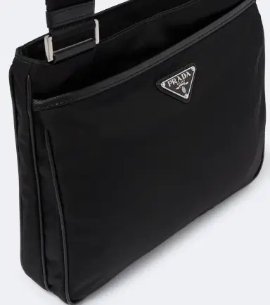 Prada Re-Nylon leather-trimmed shoulder bag | Thumbnail 2 Prada Re-Nylon leather-trimmed shoulder bag | Thumbnail 2