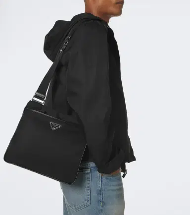Prada Re-Nylon leather-trimmed shoulder bag | Thumbnail 7 Prada Re-Nylon leather-trimmed shoulder bag | Thumbnail 7
