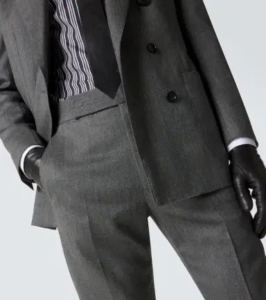 Tom Ford Mouliné wool twill straight pants | Thumbnail 5 Tom Ford Mouliné wool twill straight pants | Thumbnail 5