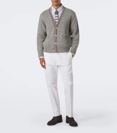 Thom Browne Hector intarsia wool and mohair cardigan | Thumbnail 4 Thom Browne Hector intarsia wool and mohair cardigan | Thumbnail 4