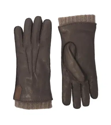 Canali Cashmere-trimmed leather gloves | Thumbnail 1 Canali Cashmere-trimmed leather gloves | Thumbnail 1