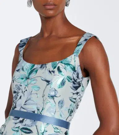 Markarian Robin belted floral brocade gown | Thumbnail 4 Markarian Robin belted floral brocade gown | Thumbnail 4