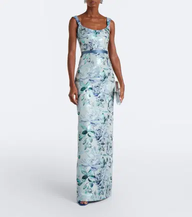 Markarian Robin belted floral brocade gown | Thumbnail 5 Markarian Robin belted floral brocade gown | Thumbnail 5