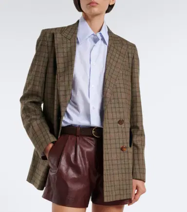 Blazé Milano Blazé Milano Everyday checked wool and cashmere blazer | Thumbnail 2 Blazé Milano Blazé Milano Everyday checked wool and cashmere blazer | Thumbnail 2