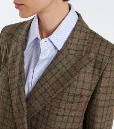 Blazé Milano Blazé Milano Everyday checked wool and cashmere blazer | Thumbnail 3 Blazé Milano Blazé Milano Everyday checked wool and cashmere blazer | Thumbnail 3