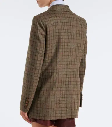 Blazé Milano Blazé Milano Everyday checked wool and cashmere blazer | Thumbnail 5 Blazé Milano Blazé Milano Everyday checked wool and cashmere blazer | Thumbnail 5