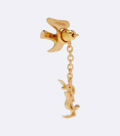 Saint Laurent Cassandre brass earrings | Thumbnail 3 Saint Laurent Cassandre brass earrings | Thumbnail 3
