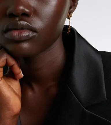 Saint Laurent Cassandre brass earrings | Thumbnail 6 Saint Laurent Cassandre brass earrings | Thumbnail 6