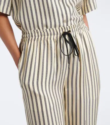 Versace Meandros silk twill wide-leg pants | Thumbnail 4 Versace Meandros silk twill wide-leg pants | Thumbnail 4