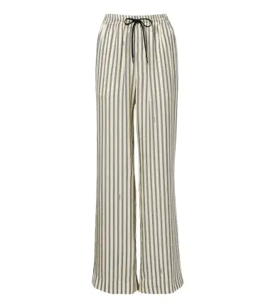 Versace Meandros silk twill wide-leg pants | Thumbnail 1 Versace Meandros silk twill wide-leg pants | Thumbnail 1