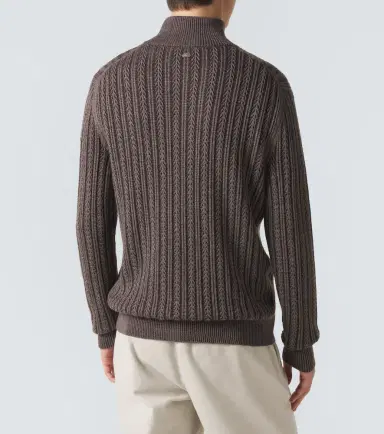 Agnona Cashmere, wool, and silk half-zip sweater | Thumbnail 4 Agnona Cashmere, wool, and silk half-zip sweater | Thumbnail 4